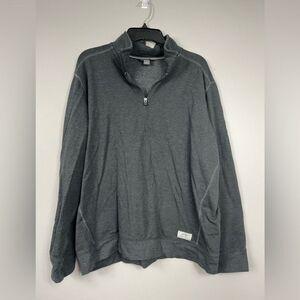 Eddie Bauer Large 3/4 Zip Gray Sweatshirt